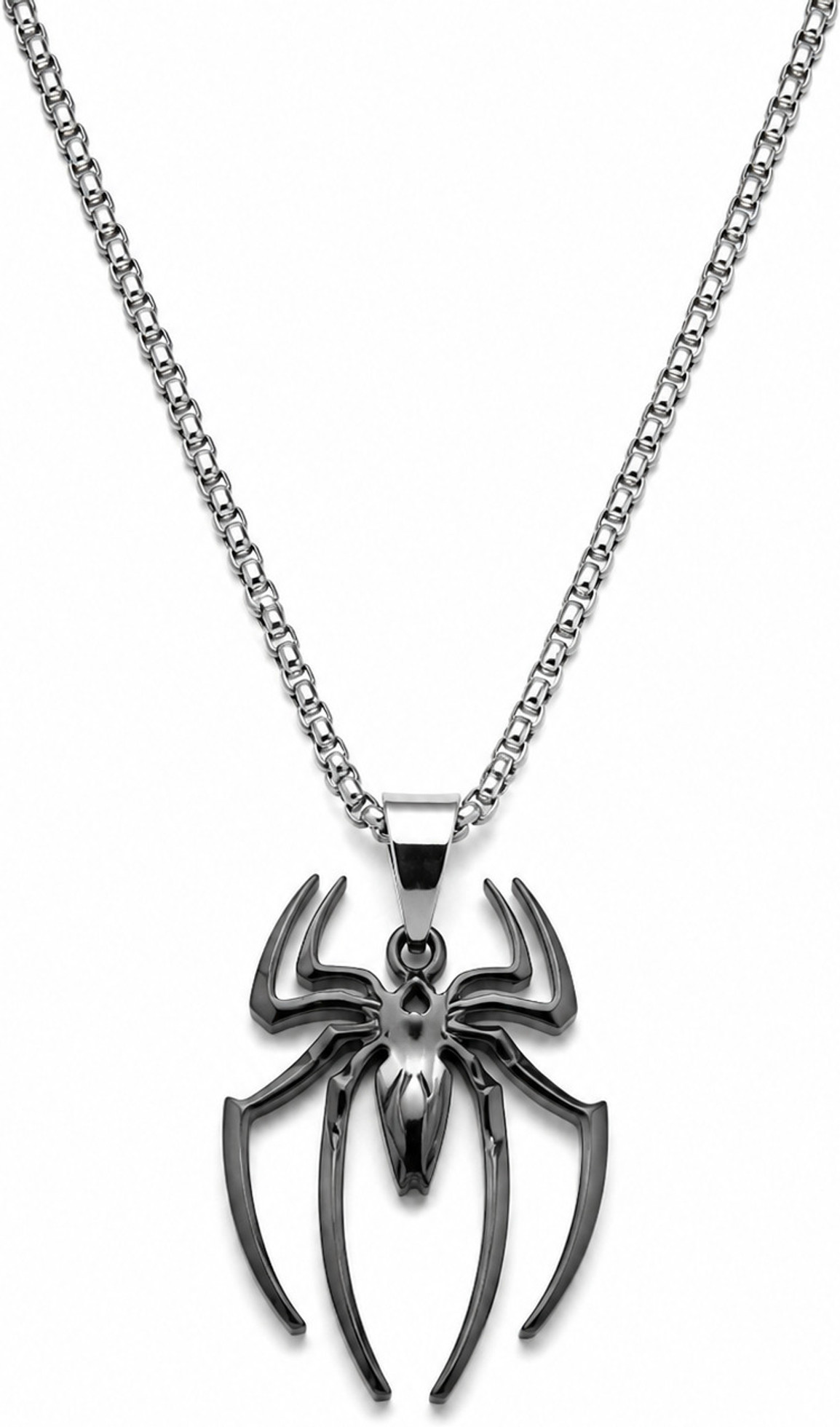 na na spider design stainless steel pendant necklace for men original imahng7b4f8gczxy