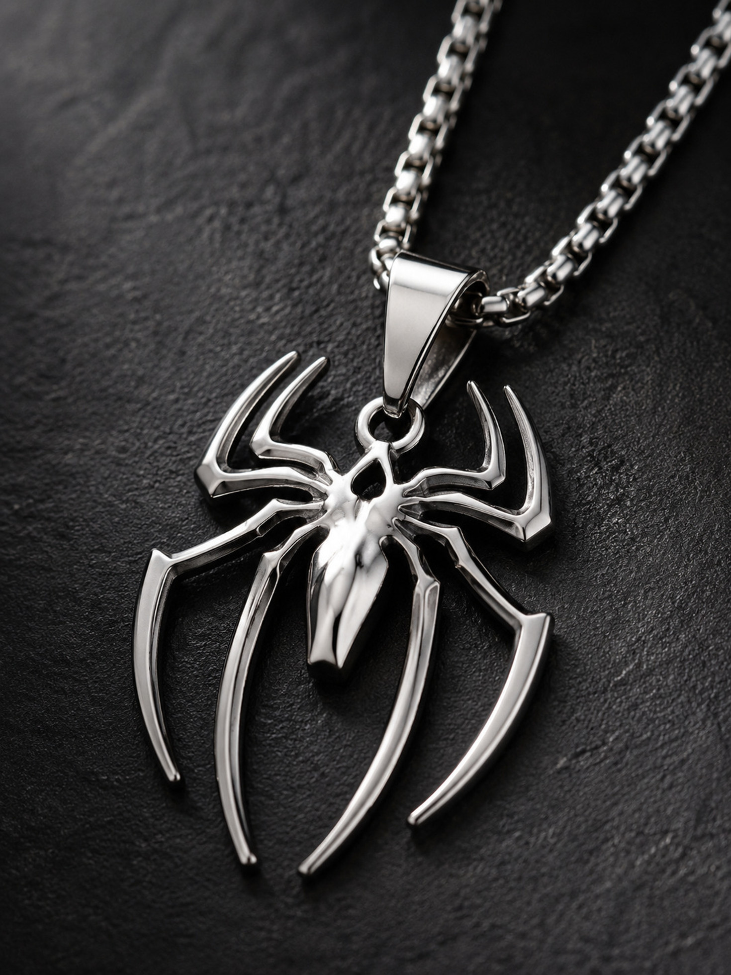 na na spider design stainless steel pendant necklace for men original imahng7bwbbbkhzu
